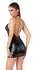 Noir Handmade Dress Sparkle M - Black Powerwetlook & Shimmer Detail