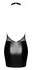 Noir Handmade Dress Sparkle M - Black Powerwetlook & Shimmer Detail
