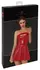 Noir Handmade Powerwetlook Strapless Mini Dress Red XL