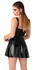 Noir Handmade Powerwetlook Dress XL with Adjustable Front Lacing