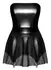 Noir Handmade Powerwetlook Suspender Dress XL - Strapless, Tulle Skirt