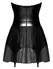 Noir Handmade Powerwetlook Suspender Dress XL - Strapless, Tulle Skirt