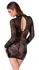 Noir Handmade Mini Dress Floral Lace & Powerwetlook S