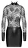 Noir Handmade Mini Dress Floral Lace & Powerwetlook S