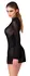 Noir Handmade Mini Dress S - Shimmering Black, Trumpet Sleeves