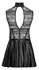 Cottelli PARTY Open Cup Mini Dress Black Lace & Matte Look M