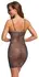Cottelli PARTY Mini Dress S/M - Black Mesh with Colorful Rhinestones