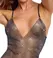 Cottelli PARTY Mini Dress S/M - Black Mesh with Colorful Rhinestones