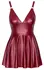 Cottelli PARTY Mini Dress Red S - Matte Look, Adjustable Straps