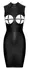 Cottelli PARTY Dress L Black Matte Elegant Adjustable Breast Design
