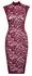 Cottelli Lingerie Lace Dress Bordeaux Red M - Elegant Sleeveless Design