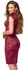 Cottelli LINGERIE Lace Dress Bordeaux Red S - Elegant Sleeveless Knee-Length