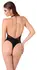 Noir Handmade Body M Powerwetlook & Rhinestone Accents, Black