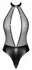 Noir Handmade Body M Powerwetlook & Rhinestone Accents, Black