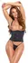 Cottelli Party Corset Open Cup S Black - Adjustable Buckle Design