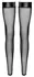 Noir Handmade Powerwetlook XL Knee-Highs with Gem Accents, Black