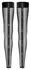 Noir Handmade Powerwetlook XL Knee-Highs with Gem Accents, Black