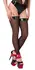 Noir Handmade Powerwetlook Knee-highs M Black with Gem Details