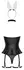 Cottelli Costumes Bunny Body M Black - Elegant Costume Set with Accessories