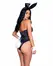 Playboy Classic Bunny Costume Set Black - Elegant Bodysuit & Accessories 2XL