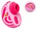 ROMP Spin Compact Air-Pulse System with Protective Case, 7 cm, Pink