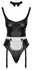 Cottelli Costumes Maid Set XL - Black Matte Suspender Bodysuit & Accessories