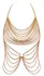 Cottelli ACCESSOIRES Body Chain Gold - Adjustable Metallic Jewelry Harness