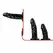 Fetish Collection Triple Harness System Adjustable Black/Red 54-106cm