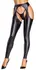 Cottelli PARTY Matte Black Chaps and String Set L - Anatomical Design