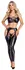 Cottelli PARTY Matte Black Chaps and String Set L - Anatomical Design