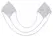 Cottelli Accessoires Silver Decorative Nipple Stickers with Chains 6.5cm
