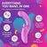 Good Vibes Only Thrusting Tongue Vibrator Pink - Dual Action, 19 Modes