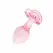 Anal Collection Glass Plug Medium Heart-Shaped Base 8.3 cm Pink
