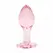 Anal Collection Glass Plug Medium Heart-Shaped Base 8.3 cm Pink