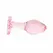 Anal Collection Glass Plug Medium Heart-Shaped Base 8.3 cm Pink