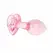 Anal Collection Glass Plug Medium Heart-Shaped Base 8.3 cm Pink