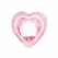 Anal Collection Glass Plug Medium Heart-Shaped Base 8.3 cm Pink