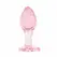 Anal Collection Glass Plug Medium Heart-Shaped Base 8.3 cm Pink