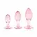 Anal Collection Glass Plug Medium Heart-Shaped Base 8.3 cm Pink
