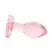 Anal Collection Glass Plug Small Pink 7cm Heart-Shaped Base