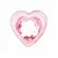 Anal Collection Glass Plug Small Pink 7cm Heart-Shaped Base