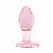 Anal Collection Glass Plug Small Pink 7cm Heart-Shaped Base