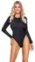 Cottelli PARTY Silver Glitter Long-Sleeve Thong Bodysuit M