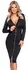 Cottelli PARTY Black Zip Dress L - Elegant Long-Sleeve Knee-Length Design