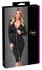Cottelli PARTY Black Zip-Front Bodycon Dress, Long Sleeve, Size S