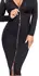 Cottelli PARTY Black Zip-Front Bodycon Dress, Long Sleeve, Size S