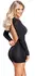 Cottelli PARTY Backless Mini Dress Black XL Adjustable Neckline