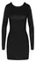 Cottelli PARTY Backless Black Mini Dress L - Adjustable Neck, Gold Zip