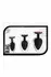Blush Luxe Bling Plugs Training Kit Black with Red Gem Set S/M/L