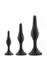 Blush Luxe Beginner Plug Kit Black - 3-Piece Silicone Training Set